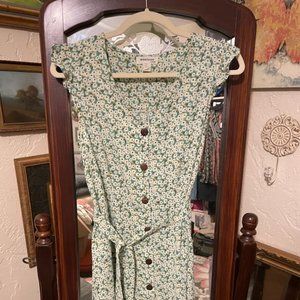 monteau LA flowered button down dress